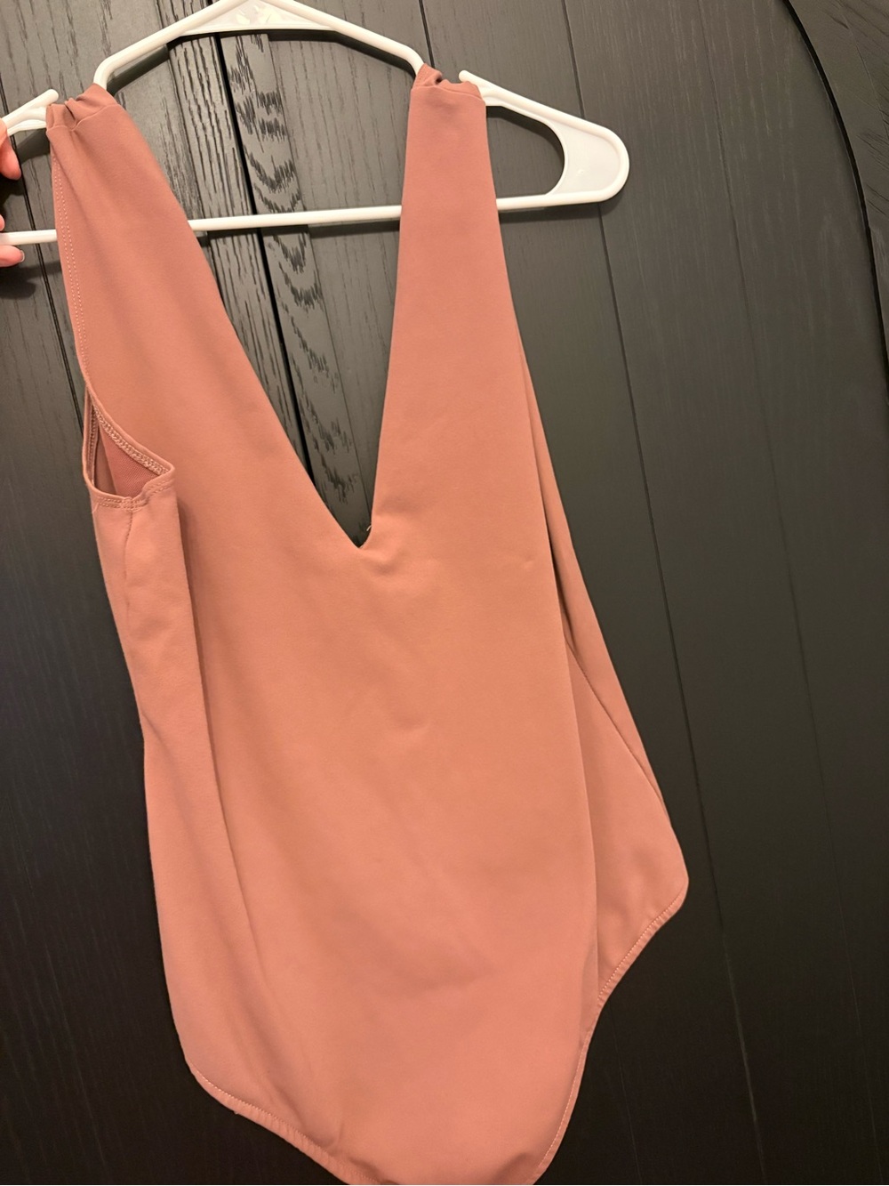 Free People Dusty Rose V-Neck Bodysuit